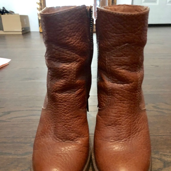 Madewell 5.5 brown leather booties - Picture 2 of 7